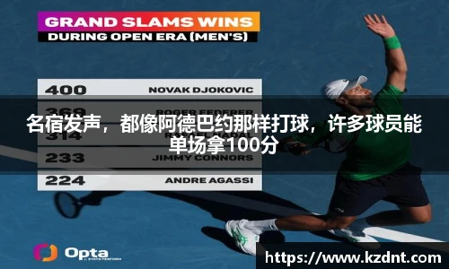 名宿发声，都像阿德巴约那样打球，许多球员能单场拿100分